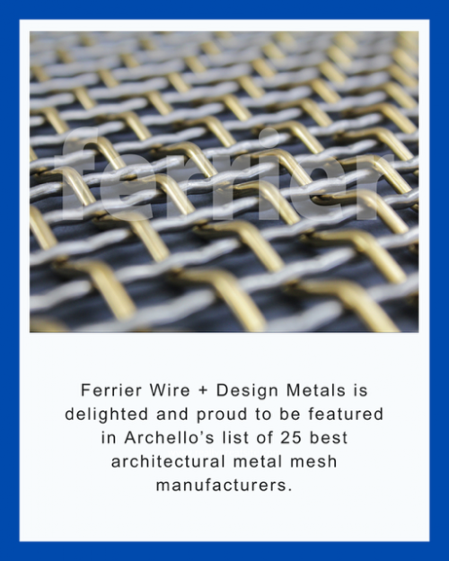 Ferrier Wire + Design Metals on Archello's Top 25 List